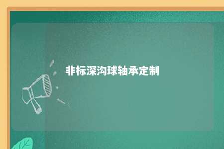 非标深沟球轴承定制 