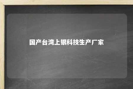 国产台湾上银科技生产厂家 